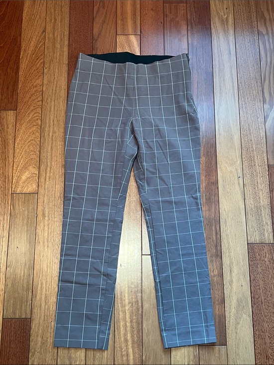 a new day Pants - Women’s Brown Windowpane Stretch Dress Pants